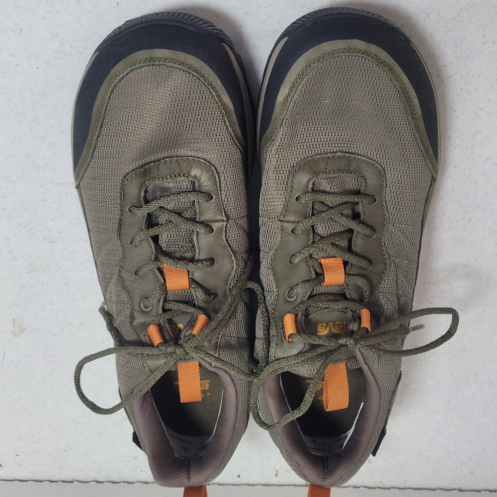 Teva Ridgeview Low Mens Hiking Shoes Olive Green Vibram Sole 1116627 Size 13